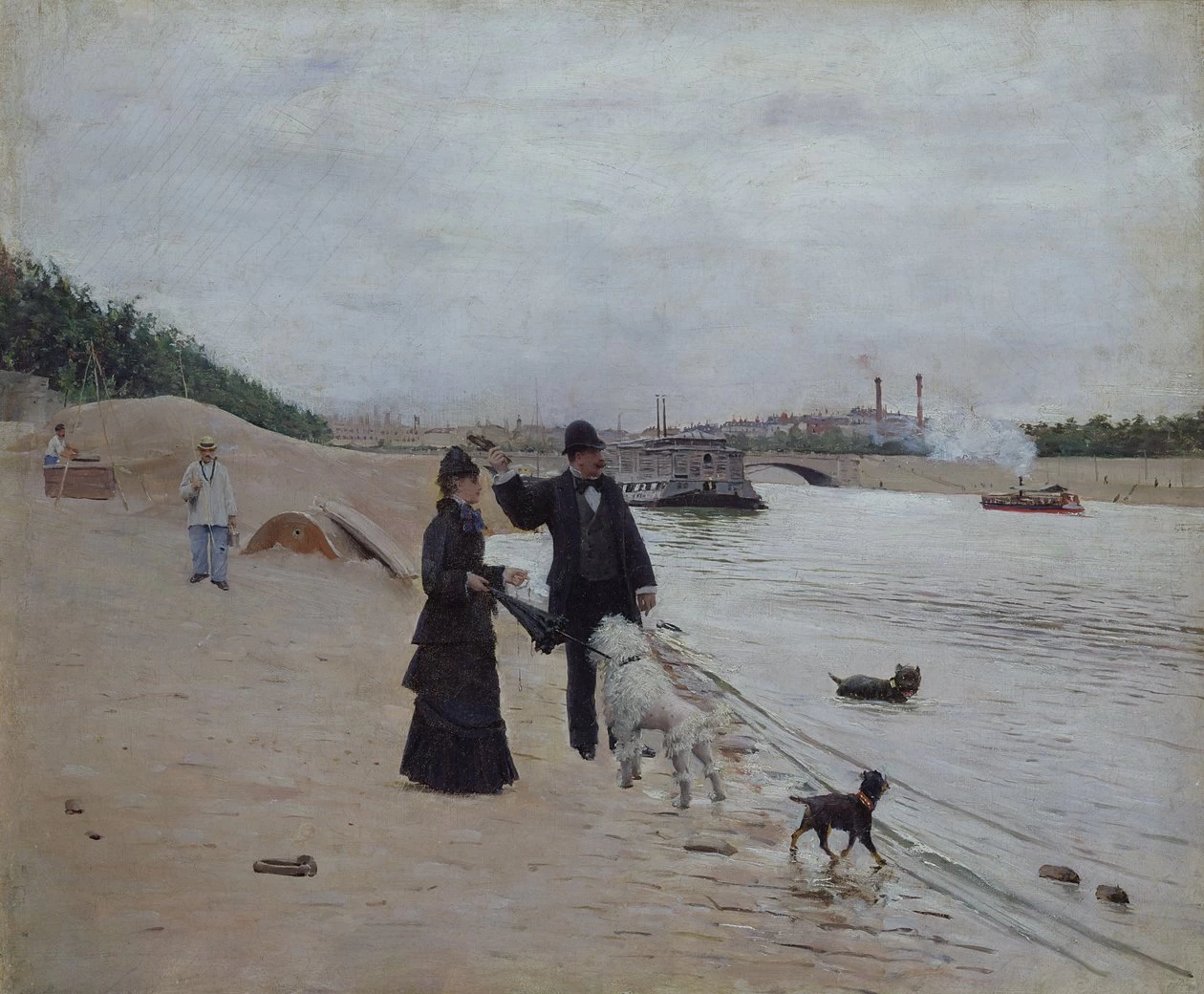 Le rive della Senna, c.1880 - Musée Carnavalet, Parigi